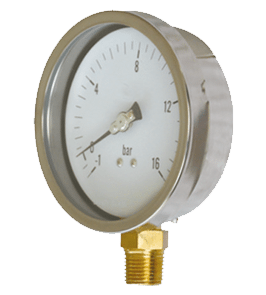 Liquid-Filled-Pressure-Gauge-Bayonet-Style